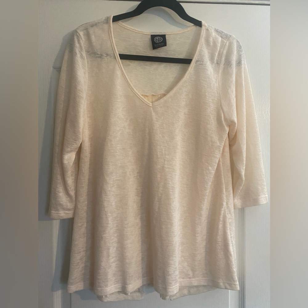 Cream Laced blouse